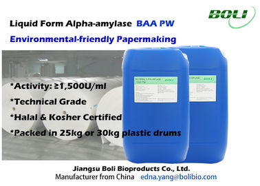 Alfa amilasi batterica PW nei risparmi liquidi della forma costati per la fabbricazione della carta