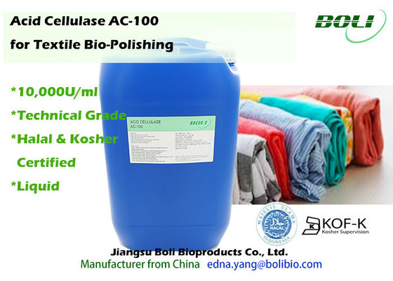 CA acido della cellulasi degli enzimi liquidi di Biopolishing - 100 per il tessuto