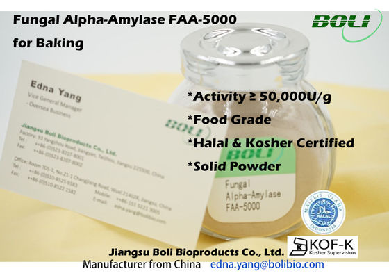 Polvere che cuoce il commestibile fungoso dell'umidità dell'alfa amilasi FAA-5000 8%