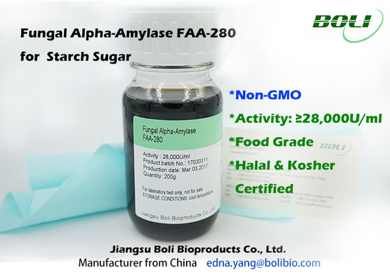 Alfa amilasi fungosa GMO NON del commestibile per lo zucchero dell'amido
