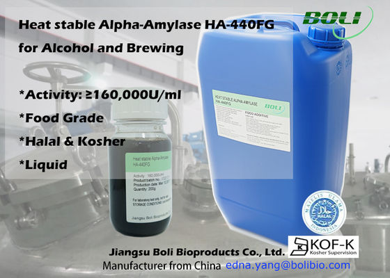 Utilizzazione alimentare liquida che fa gli enzimi Alpha Amylase ad alta temperatura Ha-440fg 160000u/Ml