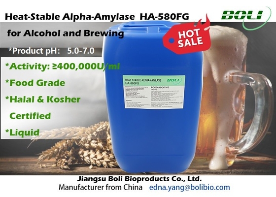 Alta concentrazione termostabile di Alpha Amylase Enzymes HA-580FG per alcool