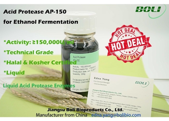 Enzimi acidi della proteasi per etanolo AP - 150 per fermentazione 150000 U/Ml