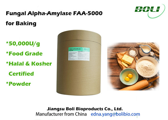 Polvere fungosa di Alpha Amylase Baking Enzymes FAA-5000 50000U/G