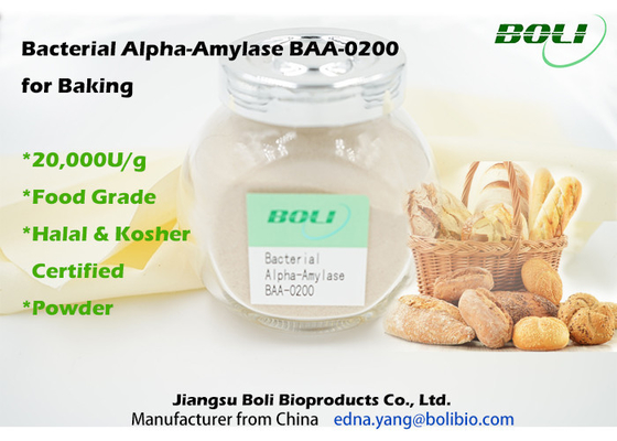 Alpha Amylase batterica BAA-0200 per cuocere 20000U/G in alimento