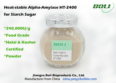 Enzima 40000 stabilità superiore pH ottimale 5,4 - 6,0 g/di U dell'alfa amilasi di alta concentrazione