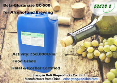 Liquido 50000 U/ml di Brown giallo degli enzimi di beta glucanasi del commestibile per alcool e fare