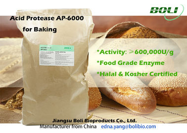 Attività stabile 600000U/g della proteasi di cottura di alta concentrazione acida degli enzimi
