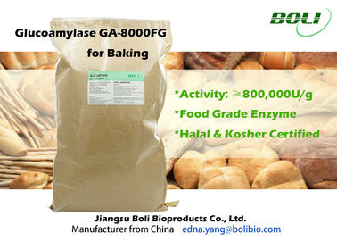 Enzima GA-8000FG per il forno, enzimi giallo-chiaro della glucoamilasi del pane della polvere