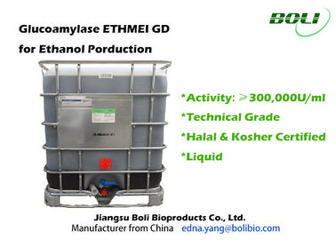 Enzimi idrolitici della glucoamilasi, enzimi biologici 300000 U/ml per l'etanolo del combustibile