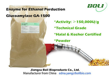 Enzima tecnico GA - 1500 150000 U/etanolo pallido della glucoamilasi del grado di g BrownFor