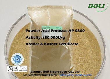 Polvere acida 80000 U/g della proteasi degli enzimi proteolitici per le proteine Hydrolyse