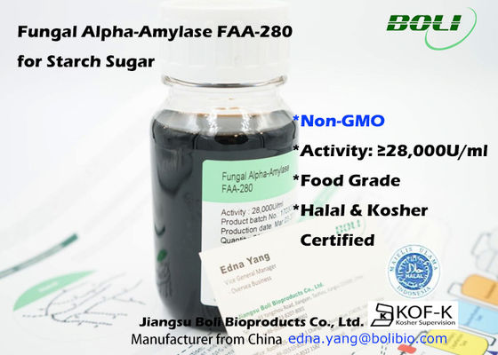Non industria fungosa di Alpha Amylase For Starch Sugar degli enzimi dell'alimento del Gmo