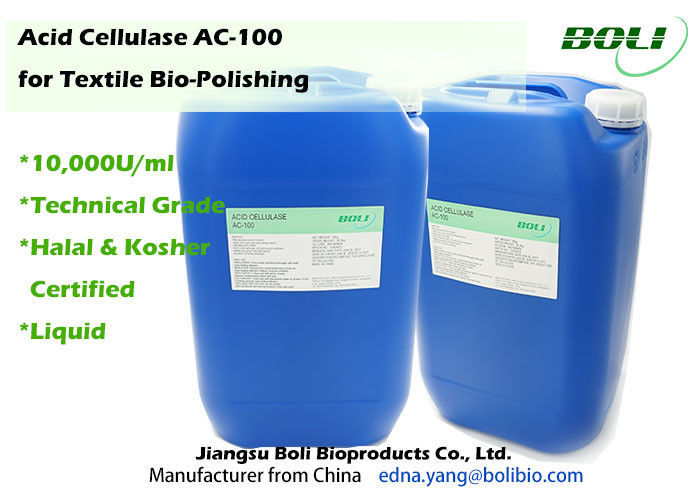 CA acido della cellulasi del grado degli enzimi tecnici di Biopolishing - 100 liquido 10000 U/ml