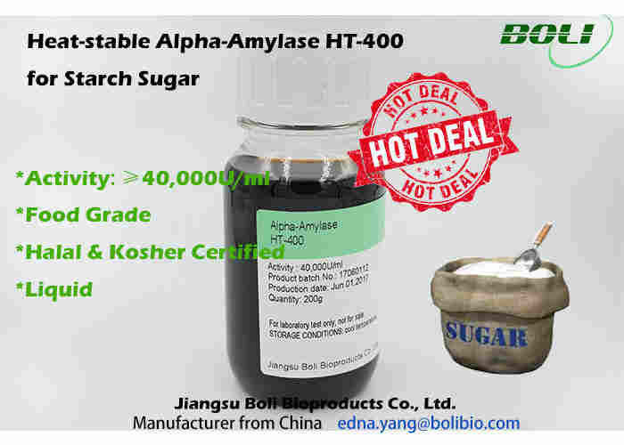 Enzima liquido 40000 U tollerante a basso pH/ml dell'alfa amilasi di attività robusta per produzione di zucchero dell'amido