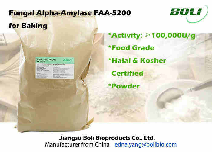 Alfa amilasi fungosa di elevata purezza, amilasi in polvere degli enzimi per industria della panificazione