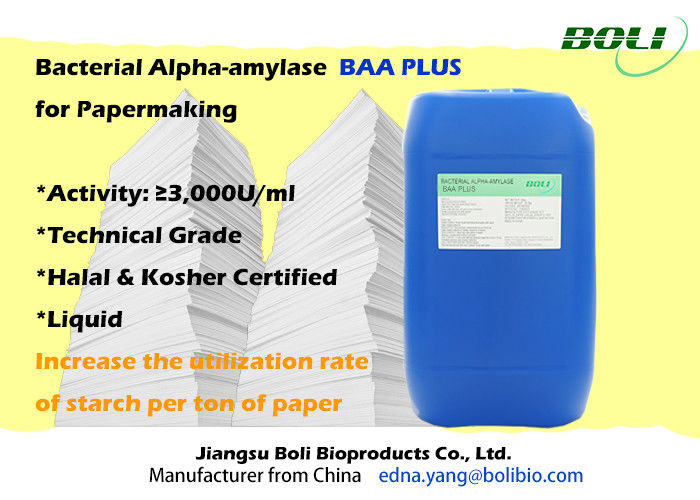 L'alfa amilasi della fabbricazione della carta contribuisce a raggiungere la viscosità desiderabile dei residui durante la fabbricazione della carta