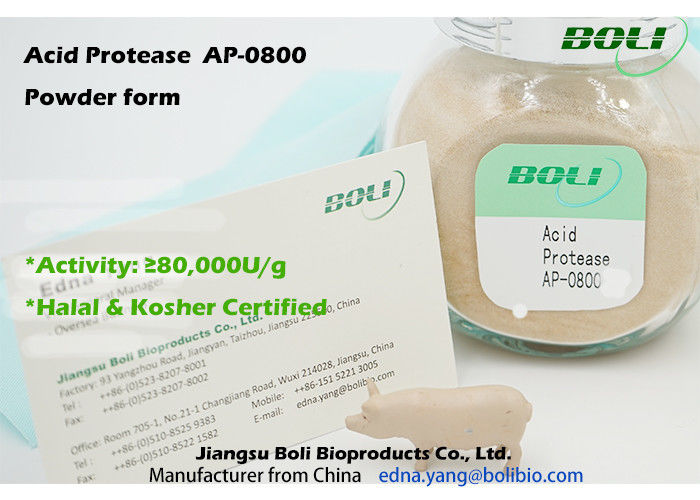 Attività acida 80000 idrolisi g/di U della proteasi AP-0800 della polvere di Boli del campione libero delle proteine disponibile