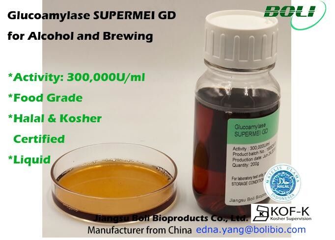 Liquido 300000 U/ml della glucoamilasi attività enzimatica degli enzimi di alta per alcool e fare